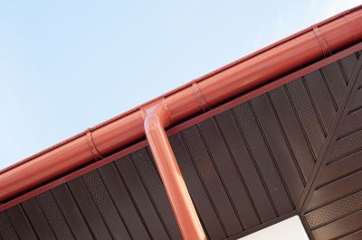 Freshly Painted Gutter System